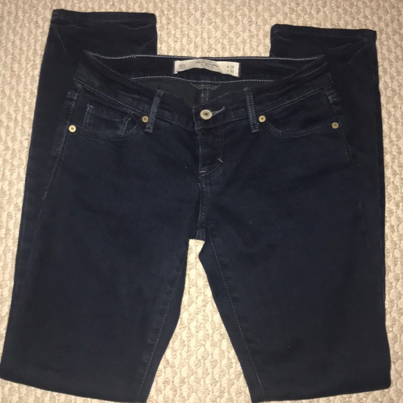 Abercrombie Dark Blue Perfect Stretch Jeans - 00S - Picture 1 of 3